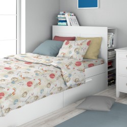 Σεντόνια Παιδικά Μονά Σετ Κids Spaceship 186 Beige Cotton Dimcol (160x240) 2Τεμ