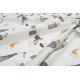 Σεντόνια Παιδικά Μονά Σετ Kids Seabirds 578 White-Grey Cotton Dimcol (160x240) 2Τεμ