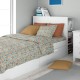 Σεντόνια Παιδικά Μονά Σετ Kids Forest Fox 528 Pale Cyan Cotton Dimcol (160x240) 2Τεμ