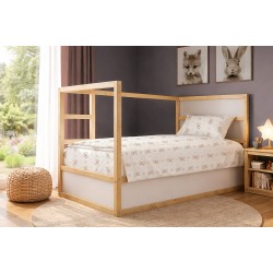 Σεντόνια Παιδικά Μονά Σετ kids Newborn Bear 716 White-Beige Cotton Dimcol (160x240) 3Τεμ Σεντόνια Παιδικά Μονά Σετ kids Newborn Bear 716 White-Beige Cotton Dimcol (160x240) 3Τεμ