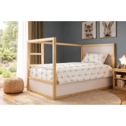Σεντόνια Παιδικά Μονά Σετ kids Newborn Bear 717 White-Grey Cotton Dimcol (160x240) 3Τεμ Σεντόνια Παιδικά Μονά Σετ kids Newborn Bear 717 White-Grey Cotton Dimcol (160x240) 3Τεμ