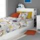Σεντόνια Παιδικά Μονά Σετ Kids Spaceship 187 Grey Cotton Dimcol (160x240) 3Τεμ