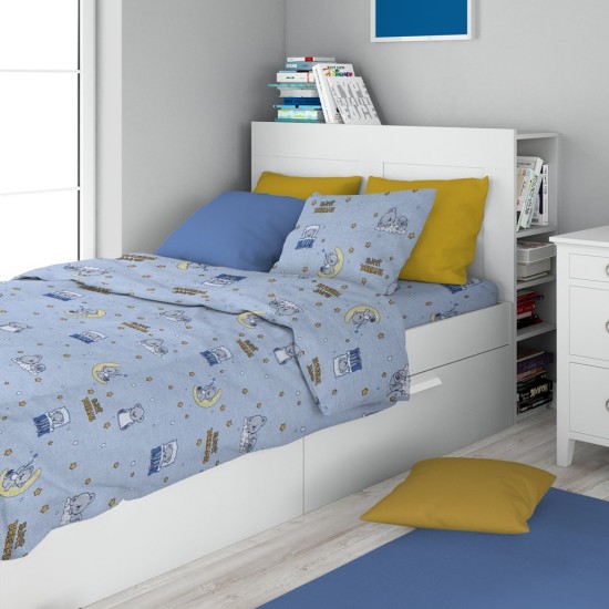 Σεντόνια Παιδικά Μονά Σετ Kids Sweet Dreams 551 Sky Blue Cotton Dimcol (160x240) 3Τεμ