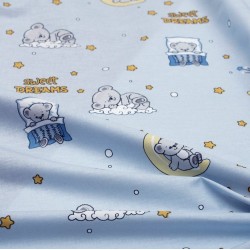 Σεντόνια Παιδικά Μονά Σετ Kids Sweet Dreams 551 Sky Blue Cotton Dimcol (160x240) 3Τεμ