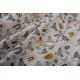Σεντόνια Παιδικά Μονά Σετ Kids Forest Fox 527 Grey Cotton Dimcol (160x240) 3Τεμ