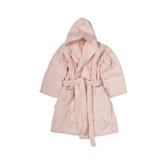 Μπουρνούζι Παιδικό Με Κουκούλα Κολυμβητήριου Kids Apricot Cotton Dimcol 1Τεμ