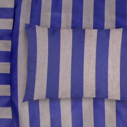 Μαξιλαροθήκη Stripes 157 Purple-Grey Satin Cotton Dimcol (50x70) 1Τεμ