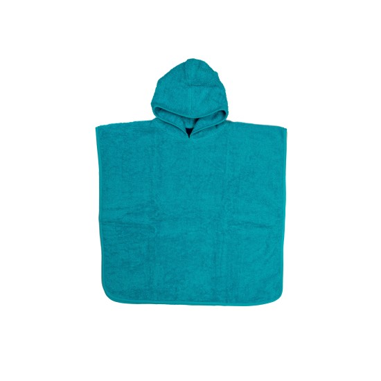 Πόντσο Παιδικό Κολυμβητηρίου Kids Turquoise Cotton Dimcol (60x120) 1Τεμ