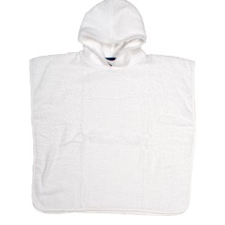 Πόντσο Παιδικό Κολυμβητηρίου Kids White Cotton Dimcol (60x120) 1Τεμ
