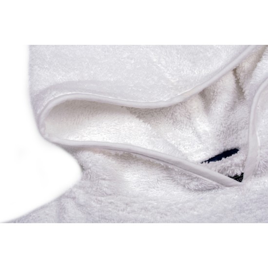 Πόντσο Παιδικό Κολυμβητηρίου Kids White Cotton Dimcol (60x120) 1Τεμ