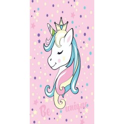 Πετσέτα Θαλάσσης Παιδική Velour kids Unicorn 22 Digital Print Cotton Dimcol (70x140) 1Τεμ