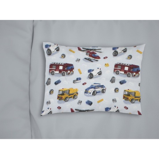 Μαξιλαροθήκη Παιδική Φανελένια Kids Toys 46 Sky Blue Flannel Cotton Dimcol (50x70) 1Τεμ