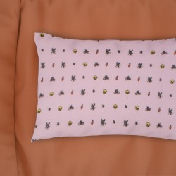 Μαξιλαροθήκη Παιδική Φανελένια Kids Looney Tunes 39 Pink Flannel Cotton Dimcol (50x70) 1Τεμ