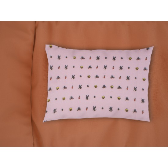 Μαξιλαροθήκη Παιδική Φανελένια Kids Looney Tunes 39 Pink Flannel Cotton Dimcol (50x70) 1Τεμ