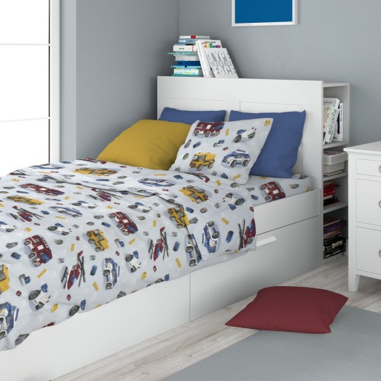Σεντόνια Παιδικά Φανελένια Μονά Σετ Kids Toys 46 Sky Blue Flannel Cotton Dimcol (160x240) 3Τεμ Σεντόνια Παιδικά Φανελένια Μονά Σετ Kids Toys 46 Sky Blue Flannel Cotton Dimcol (160x240) 3Τεμ