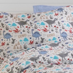 Μαξιλαροθήκη Παιδική Kids Dino 309 White-Blue Polycotton Dimcol (50x70) 1Τεμ Μαξιλαροθήκη Παιδική Kids Dino 309 White-Blue Polycotton Dimcol (50x70) 1Τεμ