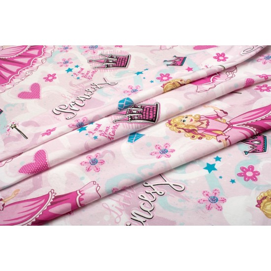 Σεντόνια Παιδικά Μονά Σετ Kids Princess 390 Pink Dimcol (160x240) 3Τεμ
