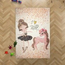 Χαλί Με Αντιολισθητικό Επίστρωμα Ballerina 281 Dimcol (135x200) 1Τεμ