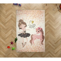 Χαλί Με Αντιολισθητικό Επίστρωμα Ballerina 281 Dimcol (135x200) 1Τεμ