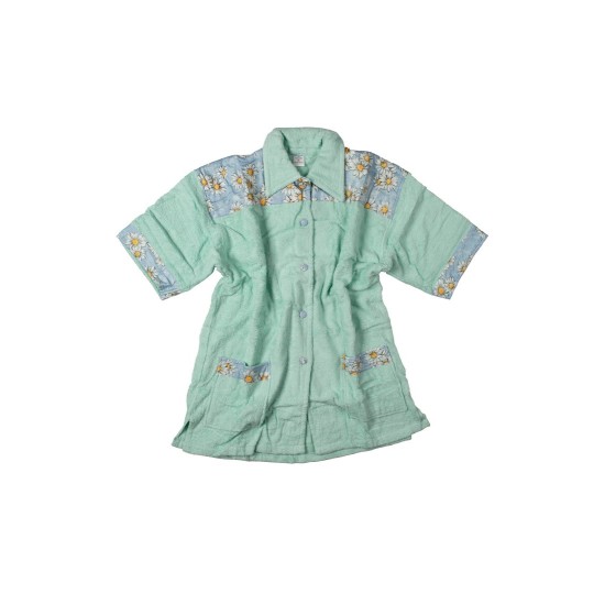 Μπουρνούζι Γιακά Mini Γυναικείο Mint Cotton Dimcol 1Τεμ