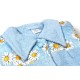 Μπουρνούζι Γιακά Mini Γυναικείο Sky Blue Cotton Dimcol 1Τεμ