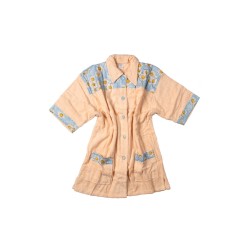 Μπουρνούζι Γιακά Mini Γυναικείο Salmon Cotton Dimcol 1Τεμ