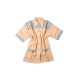 Μπουρνούζι Γιακά Mini Γυναικείο Salmon Cotton Dimcol 1Τεμ