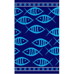 Πετσέτα Θαλάσσης Βελουτέ 230 Jacquard 420 gsm Cotton Dimcol (87x165) 1Τεμ Πετσέτα Θαλάσσης Βελουτέ 230 Jacquard 420 gsm Cotton Dimcol (87x165) 1Τεμ