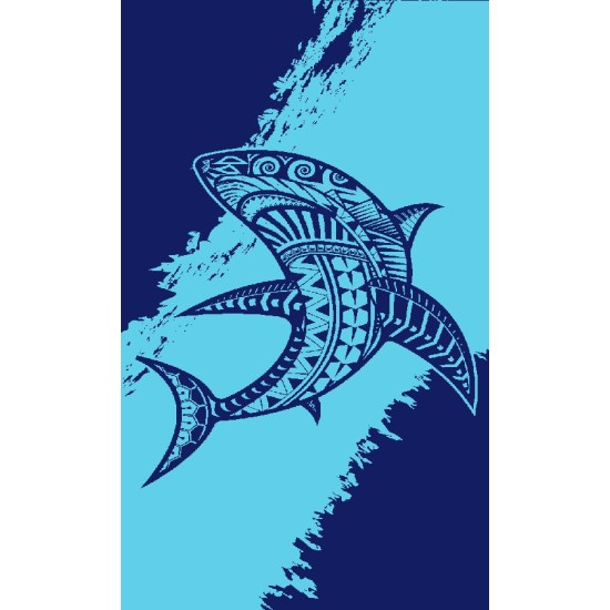 Πετσέτα Θαλάσσης Βελουτέ 231 Jacquard 420 gsm Cotton Dimcol (87x165) 1Τεμ