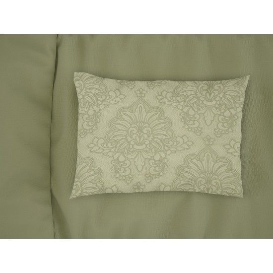 Μαξιλαροθήκη Print Άρτεμις 704 Light Olive Cotton Dimcol (50x70) 1Τεμ