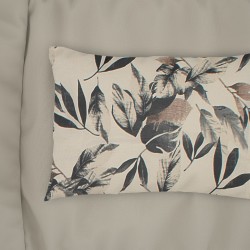 Μαξιλαροθήκη Print Ευριδίκη 710 Ecru-Black Cotton Dimcol (50x70) 1Τεμ