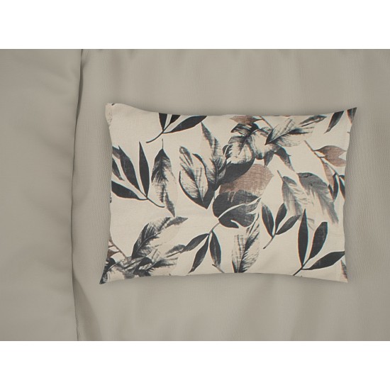 Μαξιλαροθήκη Print Ευριδίκη 710 Ecru-Black Cotton Dimcol (50x70) 1Τεμ