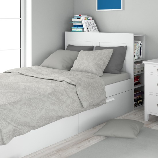 Σεντόνια Μονά Σετ Print Άρτεμις 701 Grey Cotton Dimcol (160x240) 3Τεμ