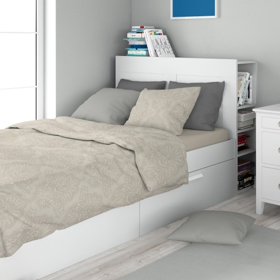 Σεντόνια Μονά Σετ Print Άρτεμις 702 Beige Cotton Dimcol (160x240) 3Τεμ