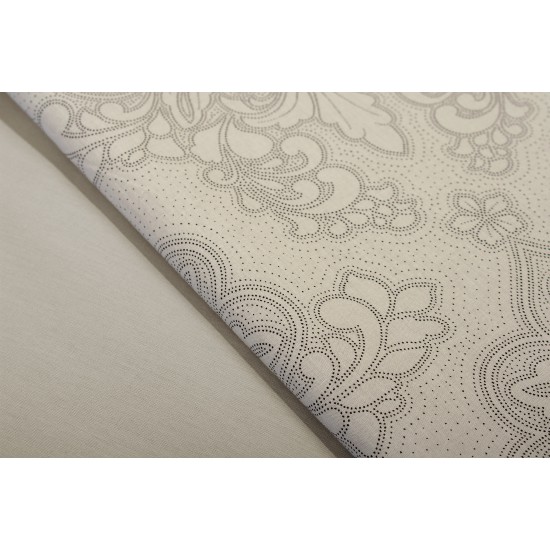 Σεντόνια King Σετ Print Άρτεμις 702 Beige Cotton Dimcol (240x270) 4Τεμ