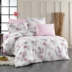 Σεντόνια King Σετ Print Μελίνα 709 White-Lilac Cotton Dimcol (240x270) 4Τεμ Σεντόνια King Σετ Print Μελίνα 709 White-Lilac Cotton Dimcol (240x270) 4Τεμ