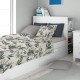 Σεντόνια Μονά Σετ Print Ευριδίκη 710 Ecru-Black Cotton Dimcol (160x240) 3Τεμ