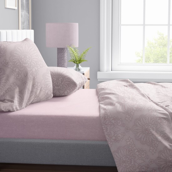 Σεντόνια King Σετ Print Άρτεμις 706 Light Purple Cotton Dimcol (240x270) 4Τεμ