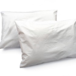 Επίστρωμα Μαξιλαριών Αδιάβροχα Σετ White 100% Cotton Dimcol (50x70) 2Τεμ