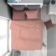 Παπλωματοθήκη Υπέρδιπλη Solid 503 Dusty Rose Cotton Dimcol (220x240) 1Τεμ