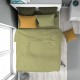Πάπλωμα Μονό Solid 504 Olive Cotton Dimcol (160x240) 1Τεμ