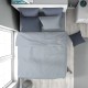 Πάπλωμα Μονό Solid 505 Light Blue-Grey Cotton Dimcol (160x240) 1Τεμ