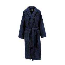 Μπουρνούζι Με Κουκούλα 3017 Navy Blue Cotton Dimcol 1Τεμ