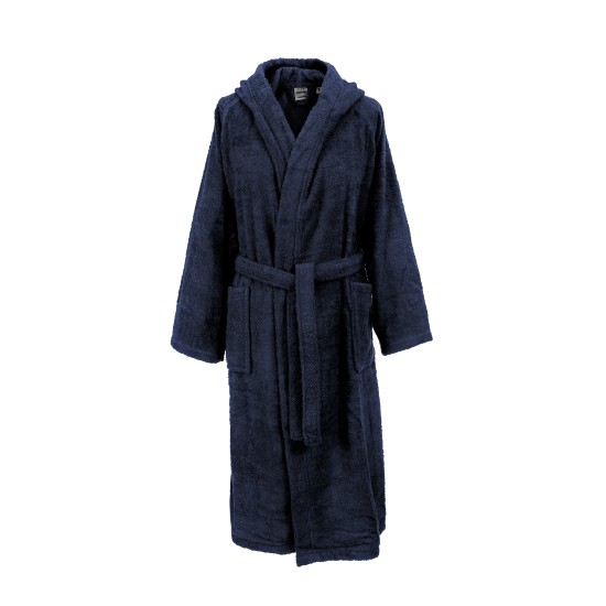 Μπουρνούζι Με Κουκούλα 3017 Navy Blue Cotton Dimcol 1Τεμ