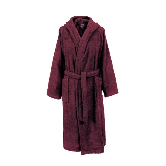 Μπουρνούζι Με Κουκούλα 3010 Bordeaux Cotton Dimcol 1Τεμ