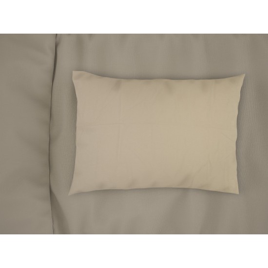 Μαξιλαροθήκη Solid 502 Beige Cotton Dimcol (50x70) 1Τεμ