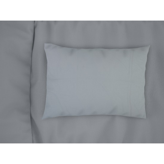 Μαξιλαροθήκη Solid 505 Light Blue-Grey Cotton Dimcol (50x70) 1Τεμ