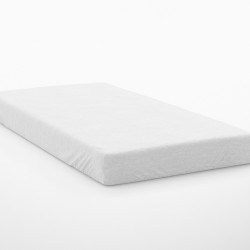 Κατωσέντονο Ημίδιπλο Exotic Line White Cotton Dimcol (120x200+30) Με Λάστιχο 1Τεμ