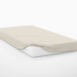 Κατωσέντονο Μονό Exotic Line Ecru Cotton Dimcol (100x200+30) Με Λάστιχο 1Τεμ