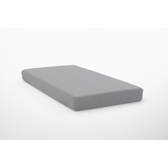 Κατωσέντονο Μονό Exotic Line Grey Cotton Dimcol (100x200+30) Με Λάστιχο 1Τεμ